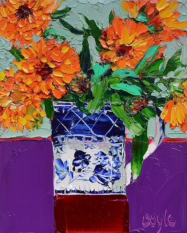 Lucy Doyle - Marigolds violet